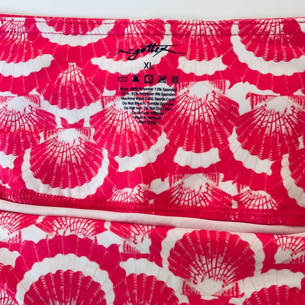 GOTTEX Women's Athletic Skort "Coral Seashell" NWT Size XL - Picture 2 of 7